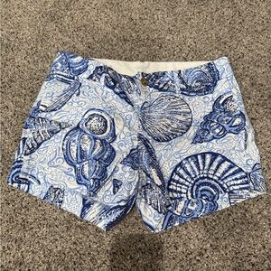 Lilly Pulitzer Callahan Blue Ocean Stuffed Se Shells Seashell Pattern Shorts 8